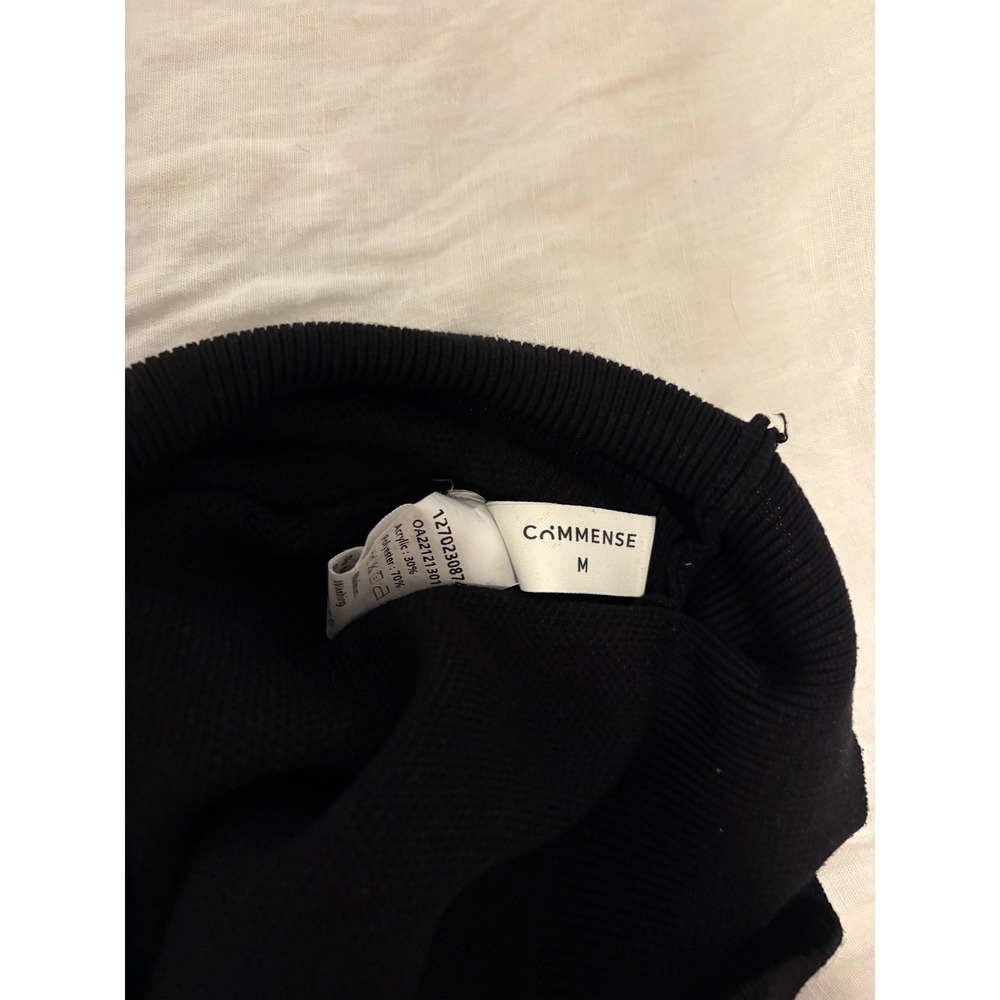 Commense Black Leisurely Solid Pullover Mock Neck Sweater Vest Womens Size M - Picture 3 of 3